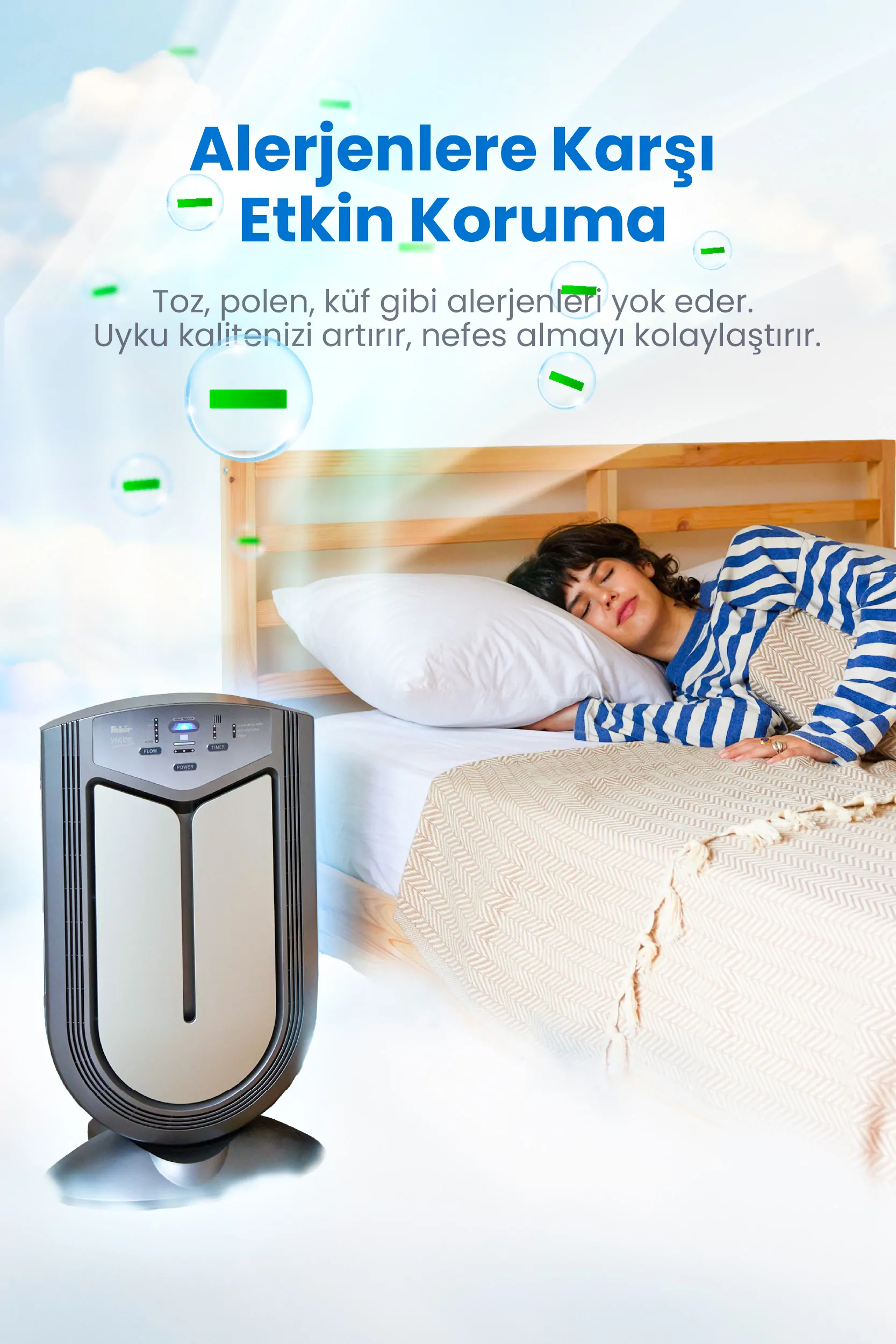 Fakir Vigor Plus İyonik Hava Temizleyici - Görsel 4