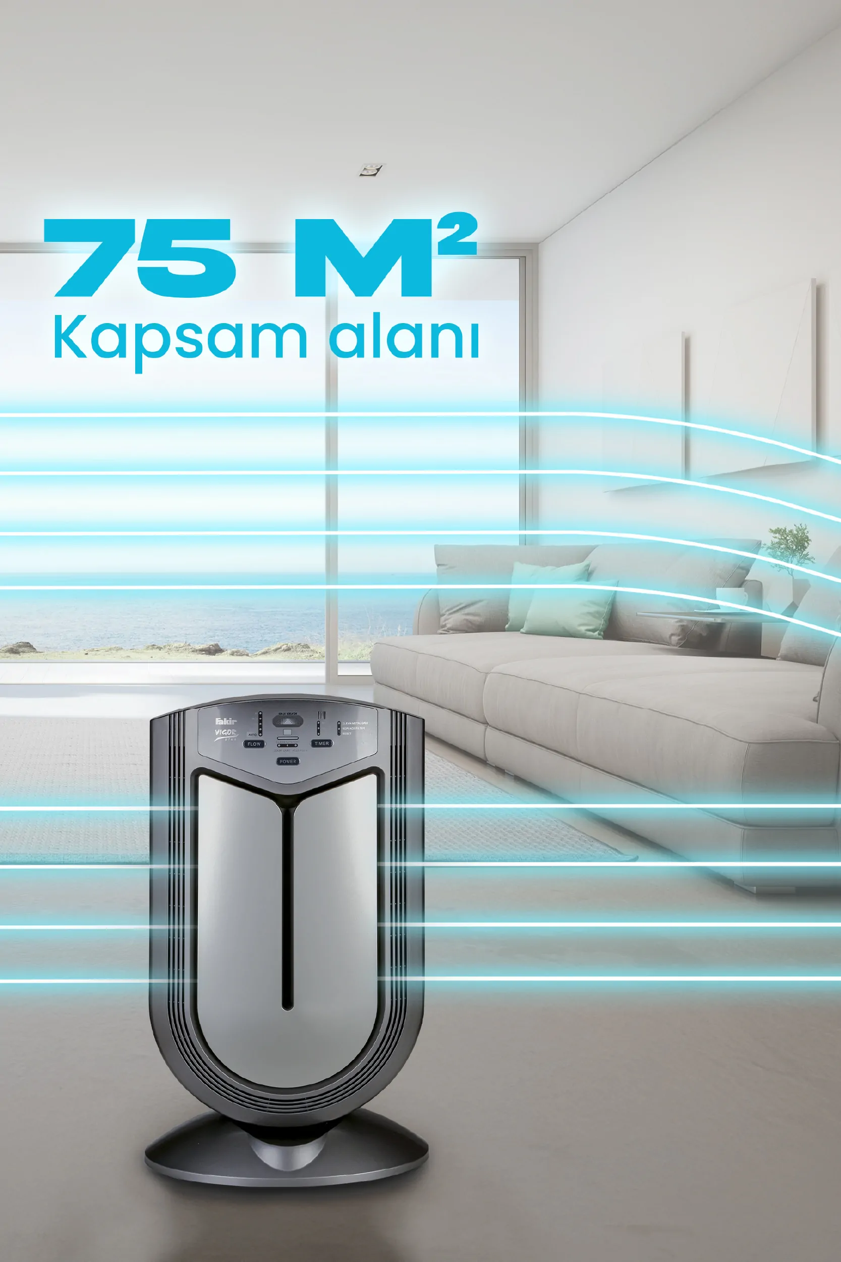 Fakir Vigor Plus İyonik Hava Temizleyici - Görsel 5